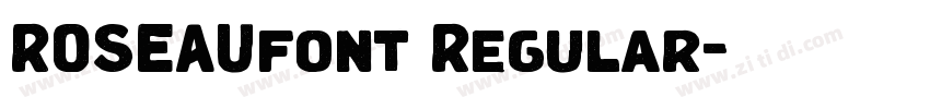 ROSEAUfont Regular字体转换